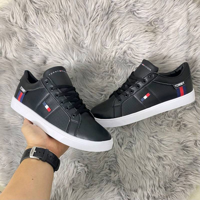 Tenis tommy sales hilfiger negros