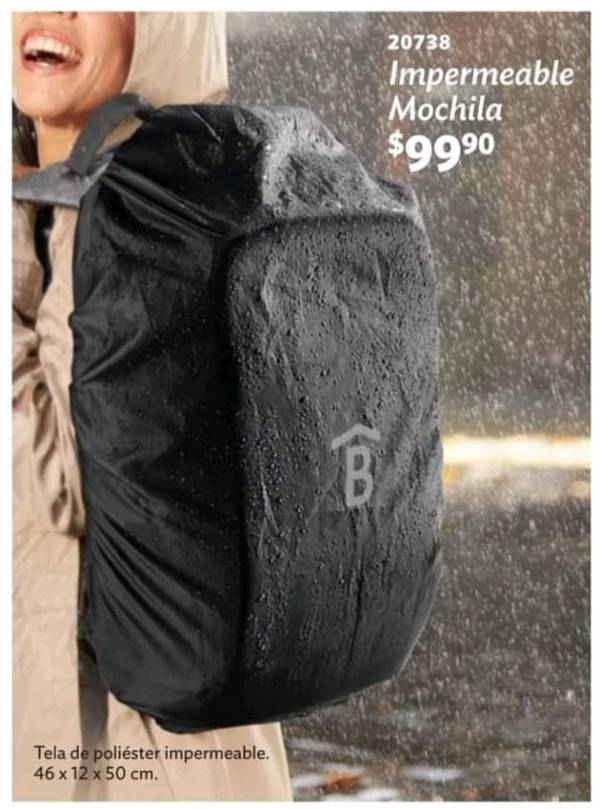 Impermeable mochila betterware store