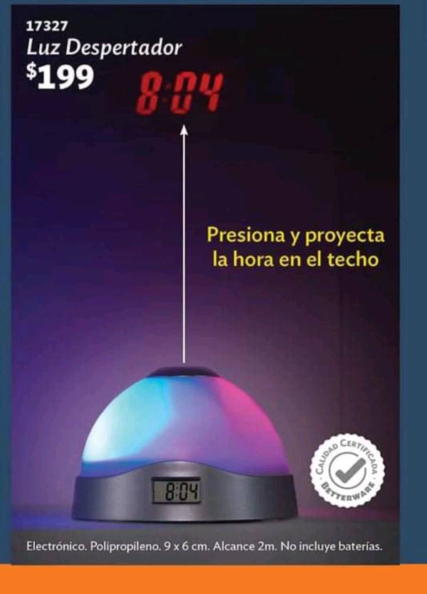 Luz despertador colors sale betterware