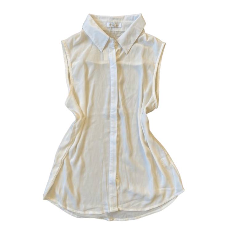 Blusa crepe blanca outlet