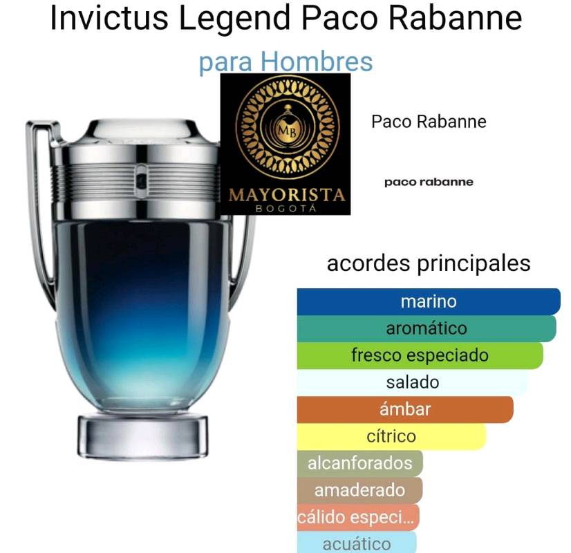 INVICTUS LEGEND 100.ml en Bogota