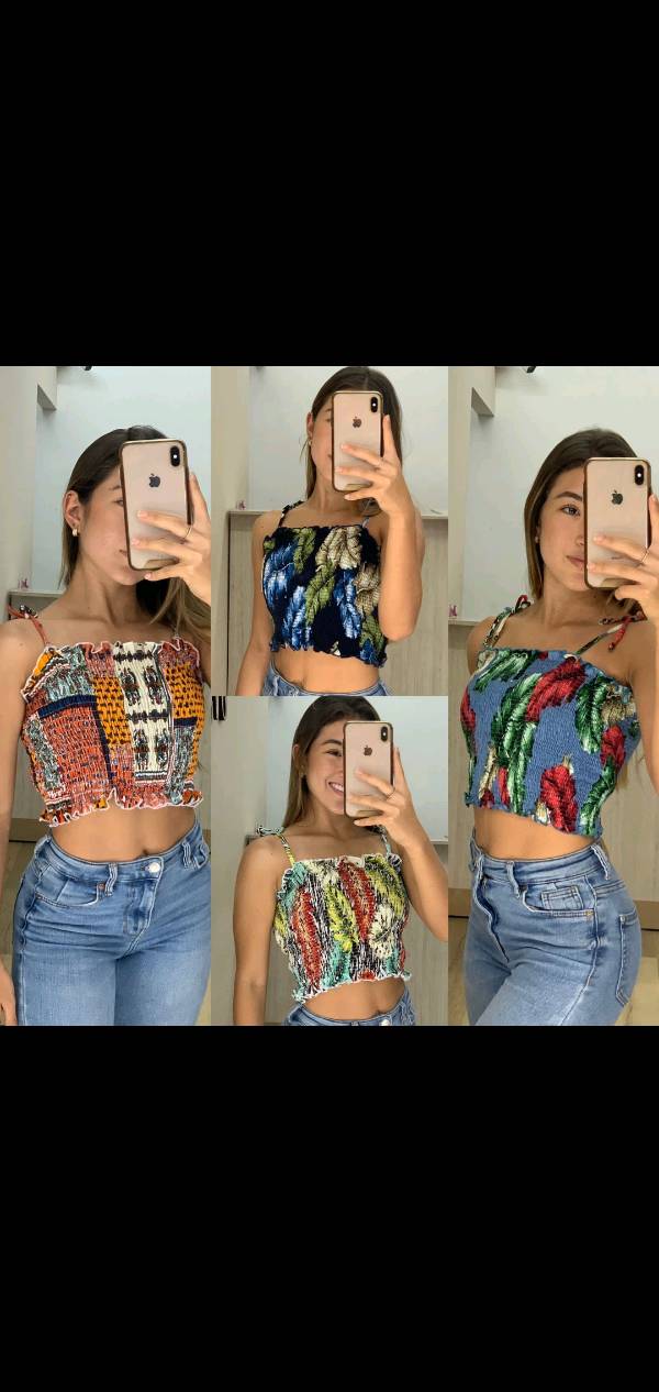 Blusa enresortada shop