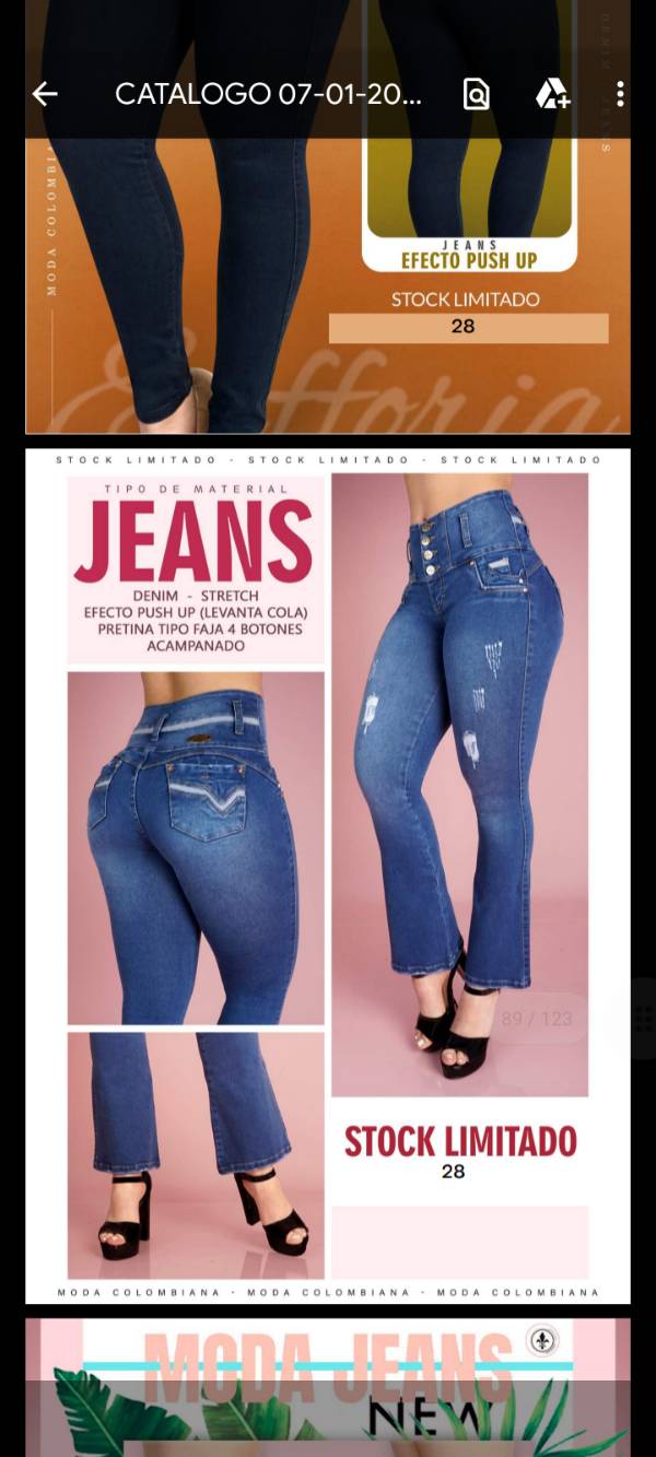 Moda colombiana en jeans 2019 on sale