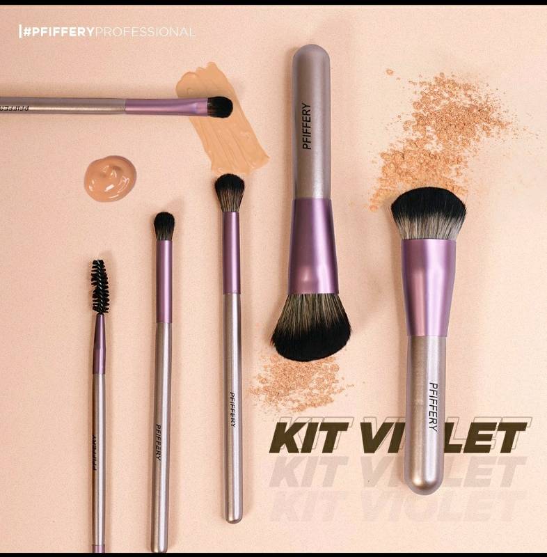 Set de brochas con estuche Pfiffery Dolce Bella