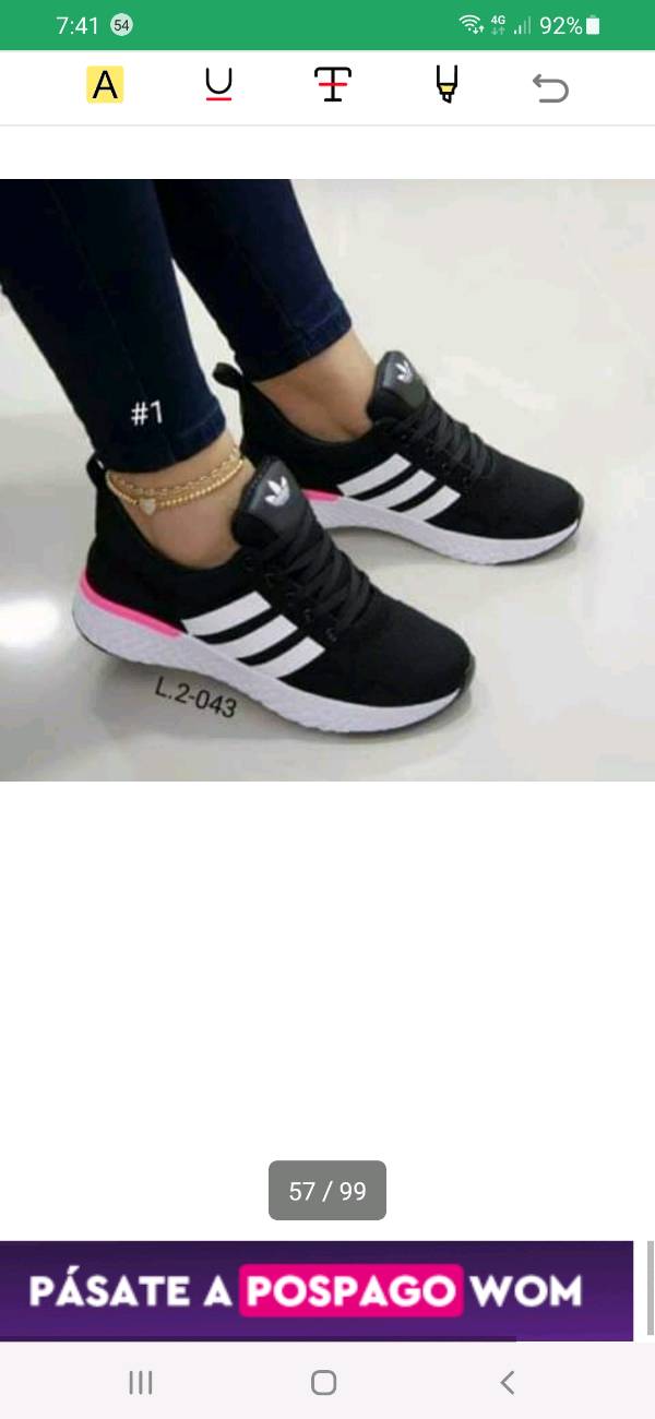 Zapatillas adidas 2025 mujer bajitas