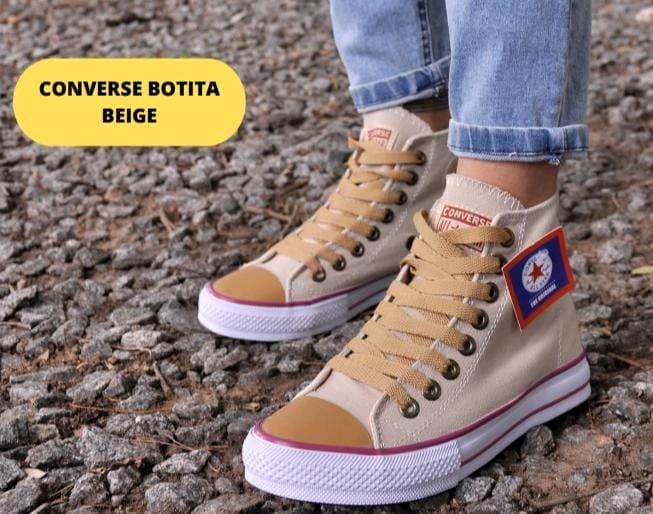 Converse botitas beige outlet