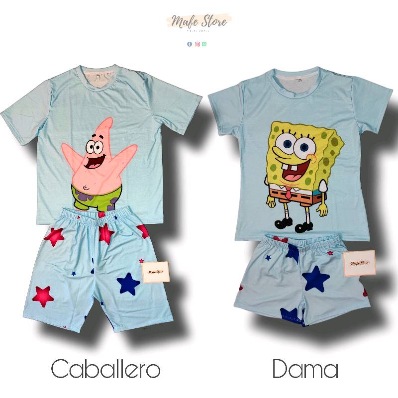 Pijama bob esponja deals y patricio