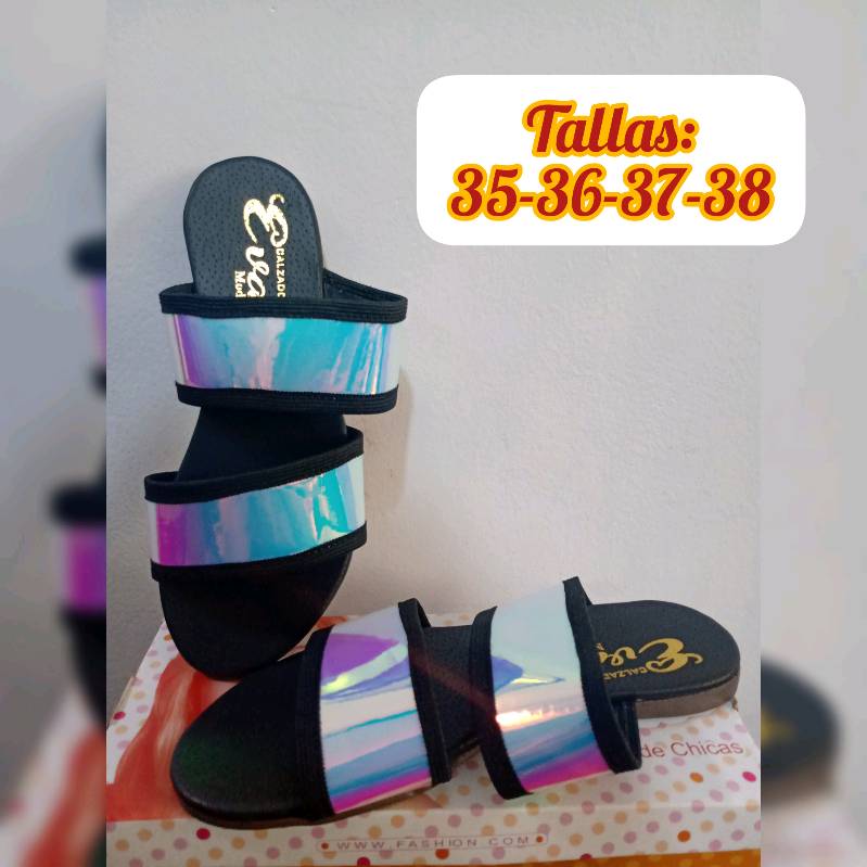 Sandalias tornasoladas store
