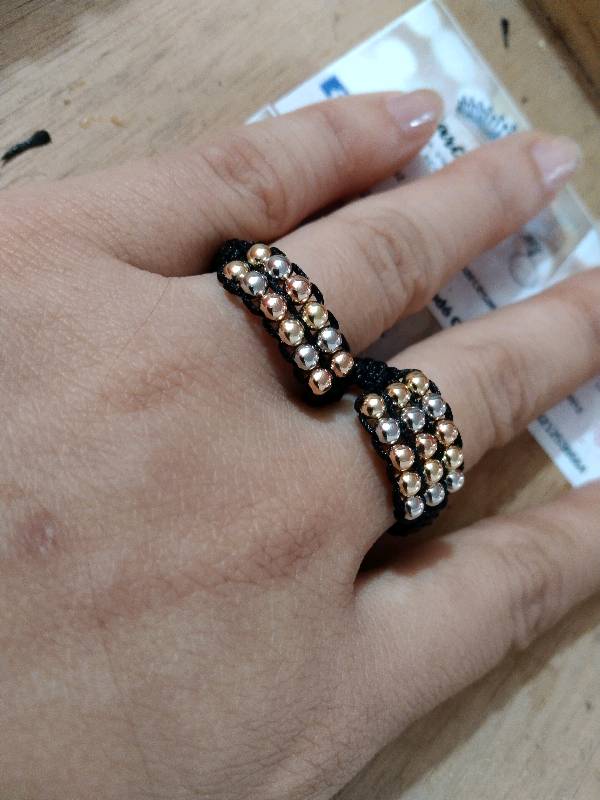 Anillos tejidos shop de oro