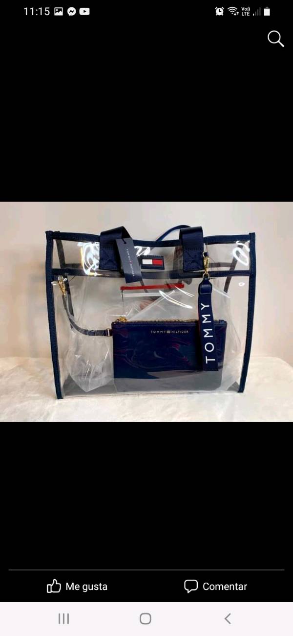 Bolso transparente deals tommy hilfiger