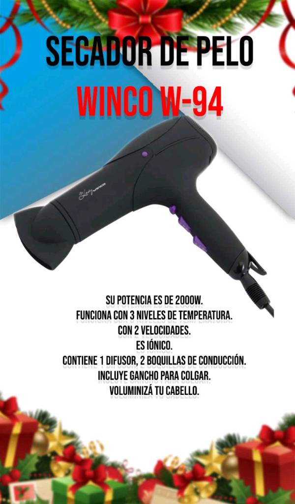 Secador de pelo winco deals