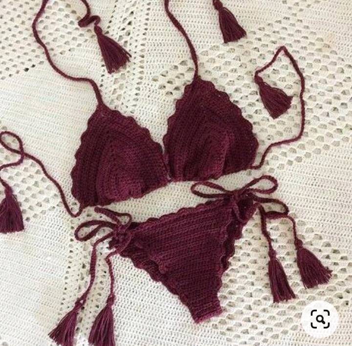 Trajes de bano tejidos a crochet de hilo sales