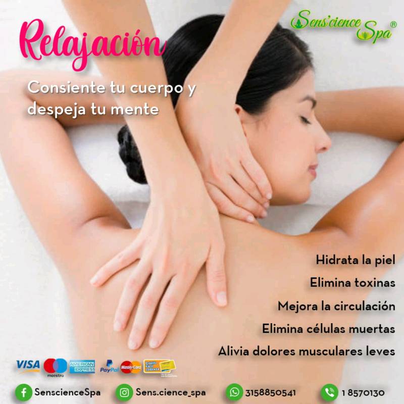 Masajes de relajacion espalda sales