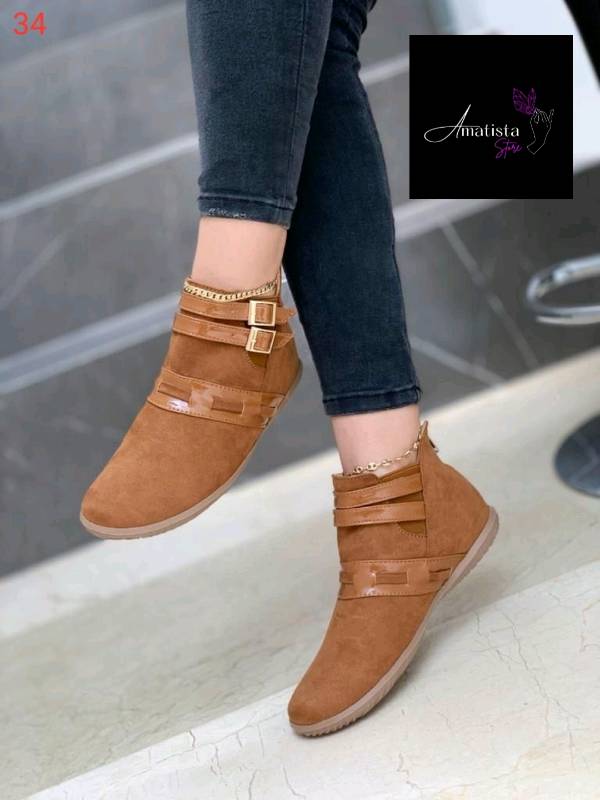 Botines suela plana on sale
