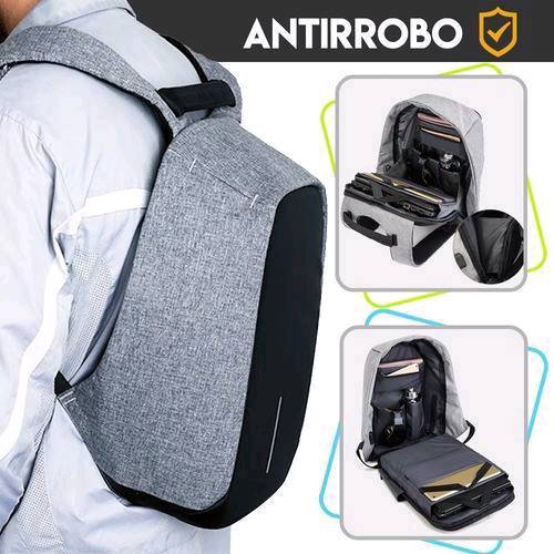 Mochila antirrobo XL con USB impermeable
