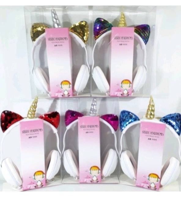 Auriculares Vincha Unicornio o Gatito AR1122 en Buenos Aires