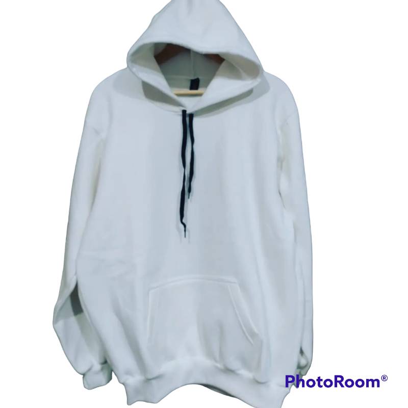 Buzo canguro hotsell blanco liso