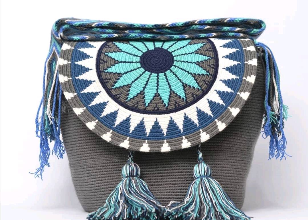 Mochila wayuu con 2025 tapa