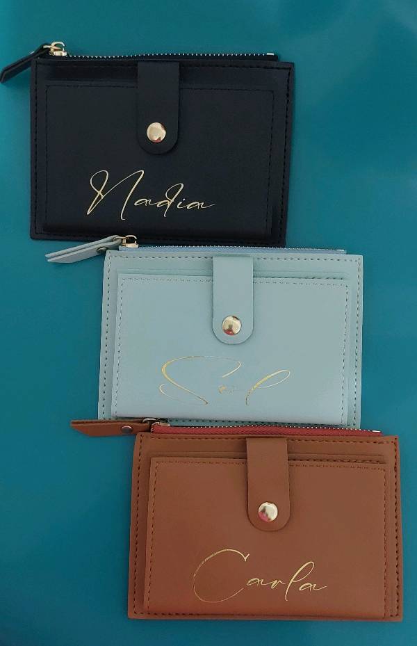 Tarjeteros Promocionales Pack De 10 Tarjeteros De Madera Para