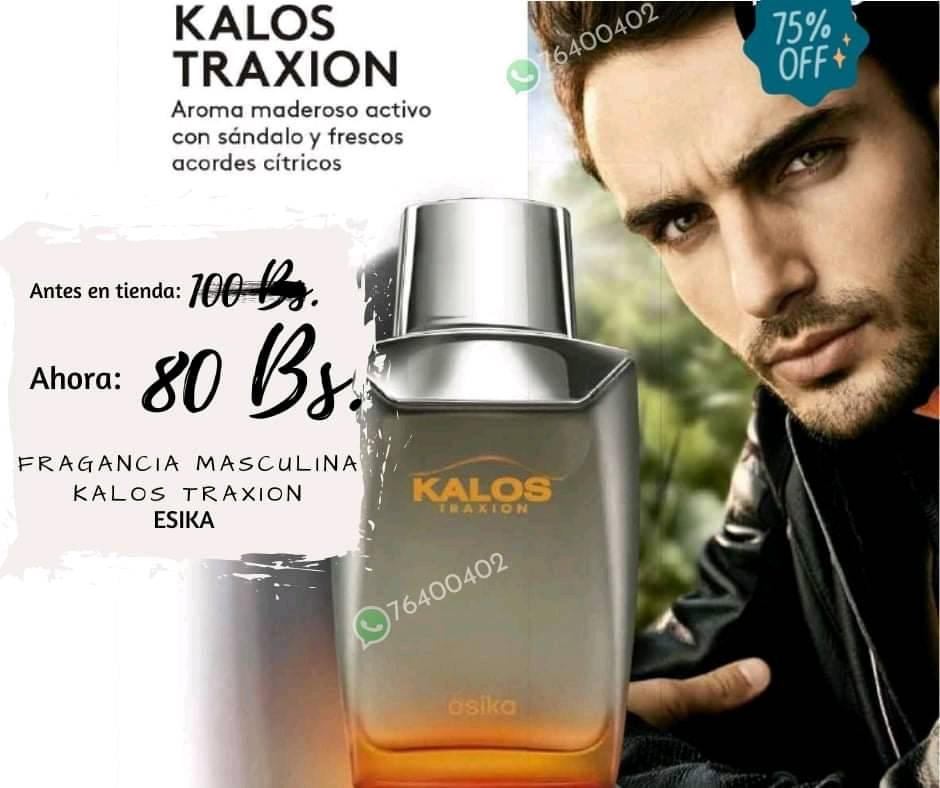 PERFUME MASCULINO KALOS TRAXION ESIKA en Cochabamba
