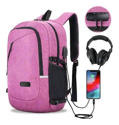Mochilas con hotsell cargador y audífonos