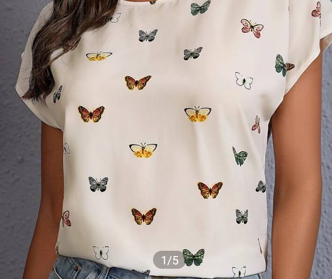 Blusas de mariposas outlet