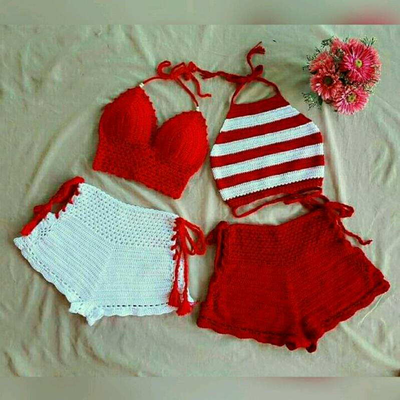 Short en best sale crochet para dama