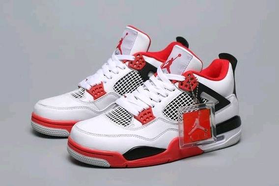 Jordan 4 retro store rojo con blanco