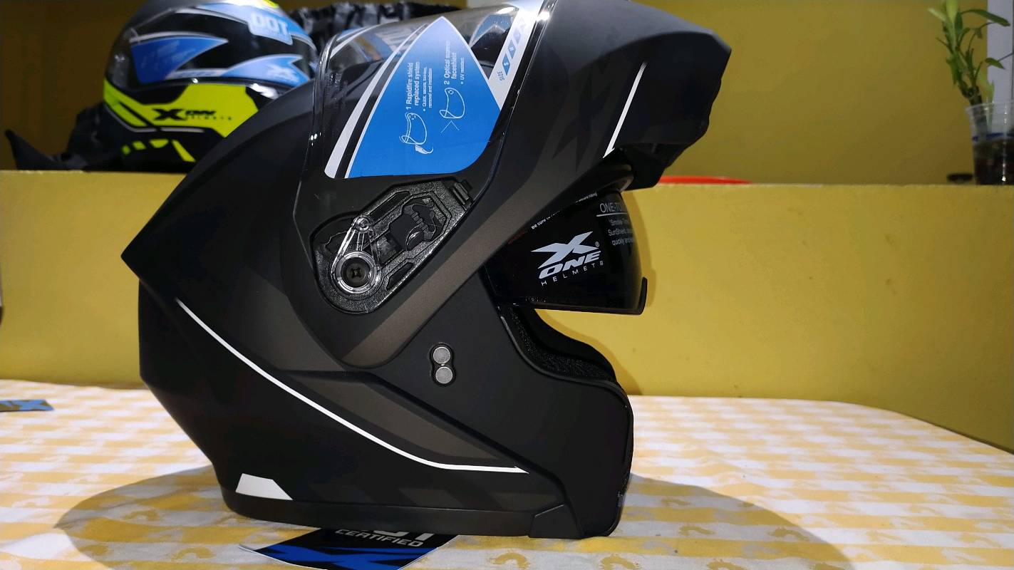 Casco Luft negro gris doble prop sito en Ciudad de Guatemala