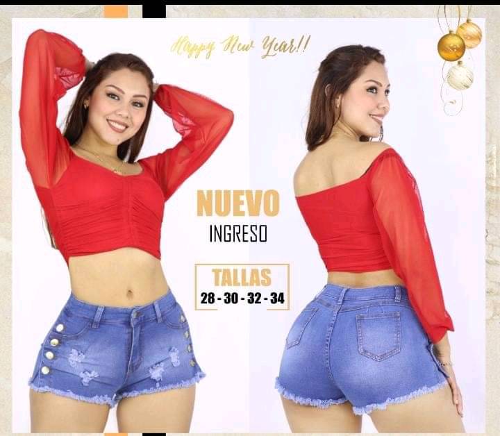 Short con botones al costado best sale