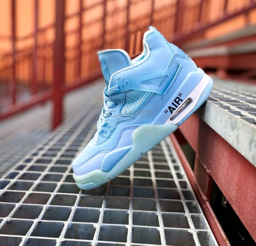 Jordan retro 4 new arrivals azul con blanco