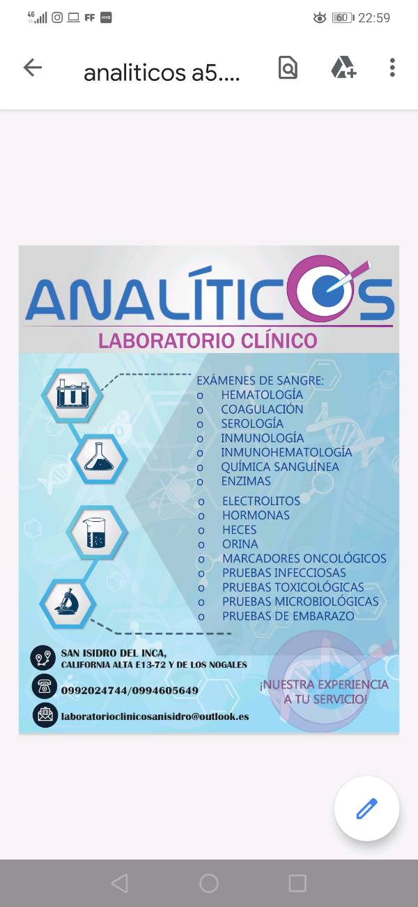 BHCG prueba de embarazo en Quito