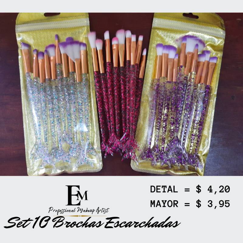 Brochas escarchadas sales