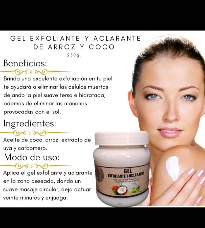 Gel exfoliante aclarante en Guadalajara