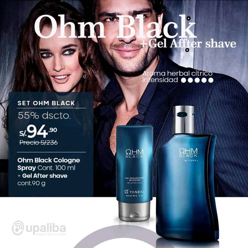 Perfume ohm black best sale precio