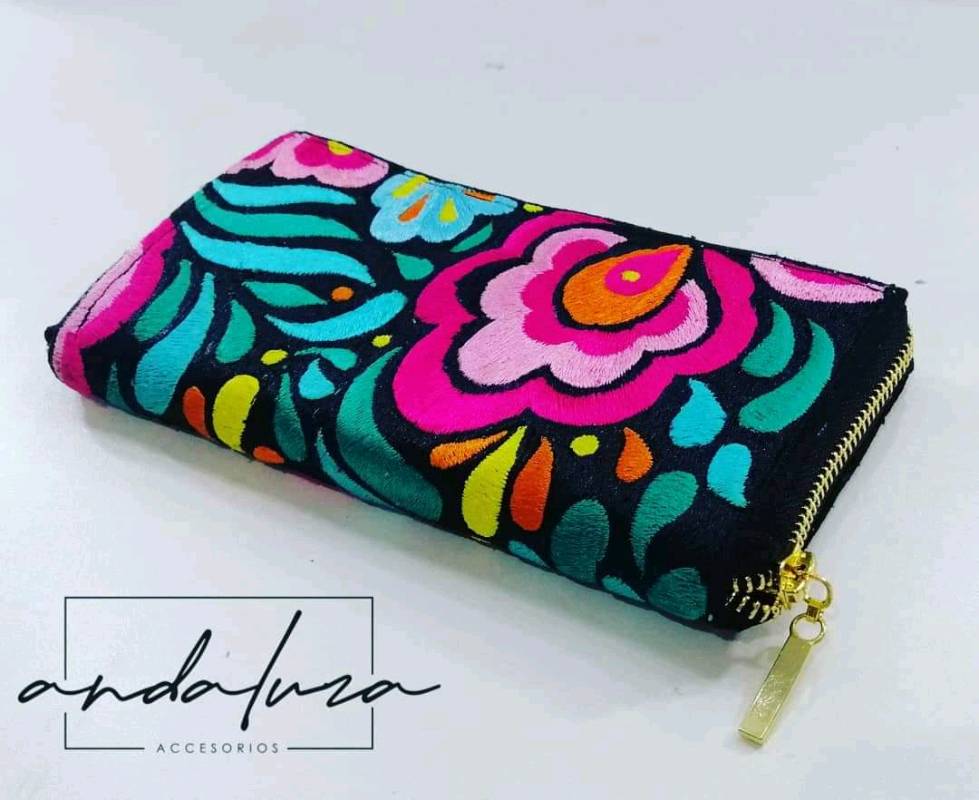 Billetera bordada sales