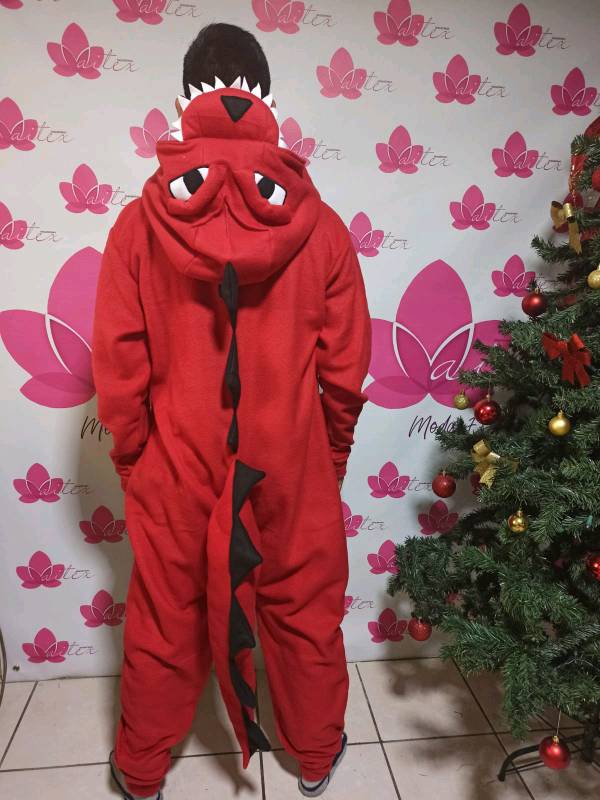 Pijama sales dinosaurio rojo