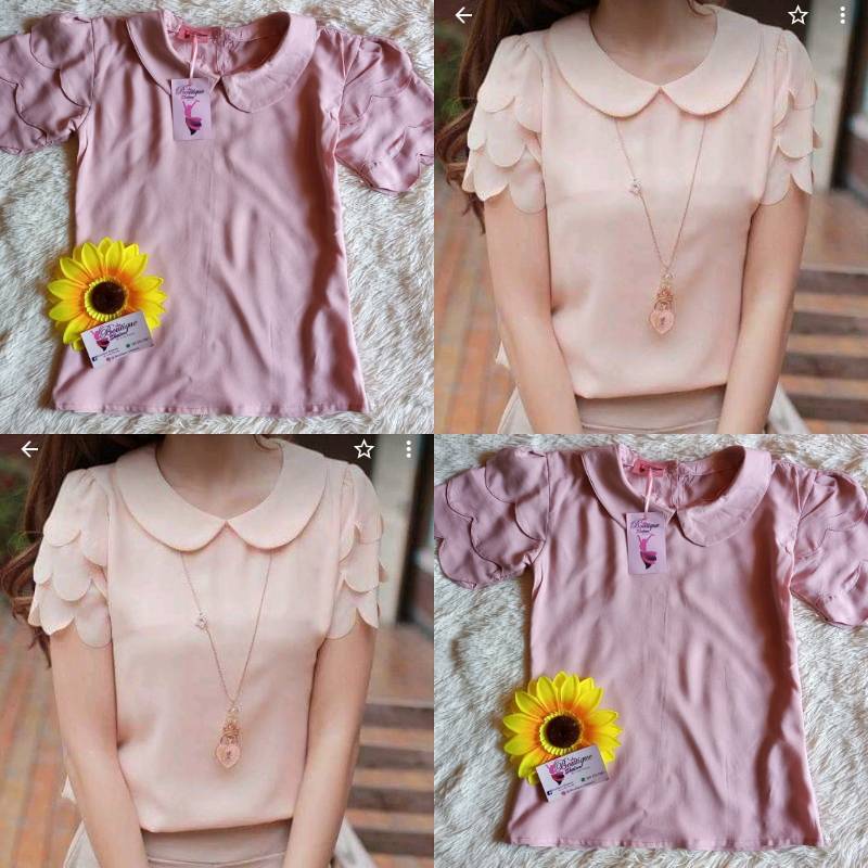 Blusa cuello coraz n