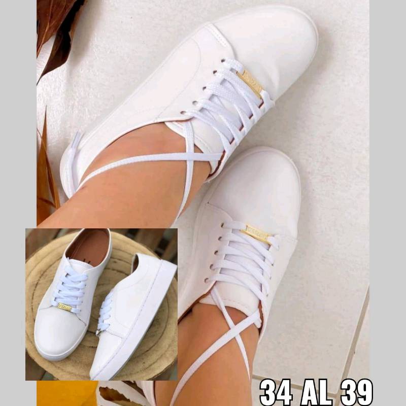 Champions blancos top para dama