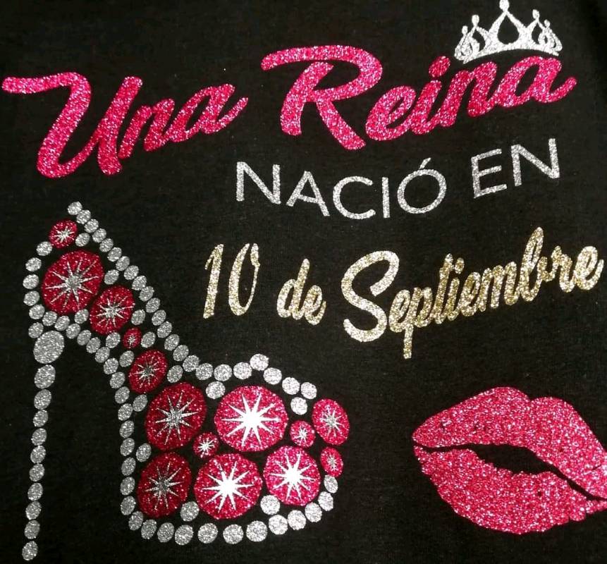 Playeras con vinil glitter sales