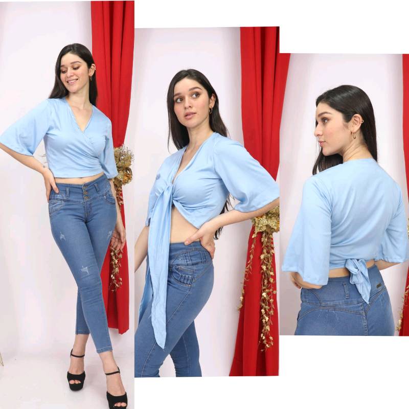 Blusa envolvente hotsell