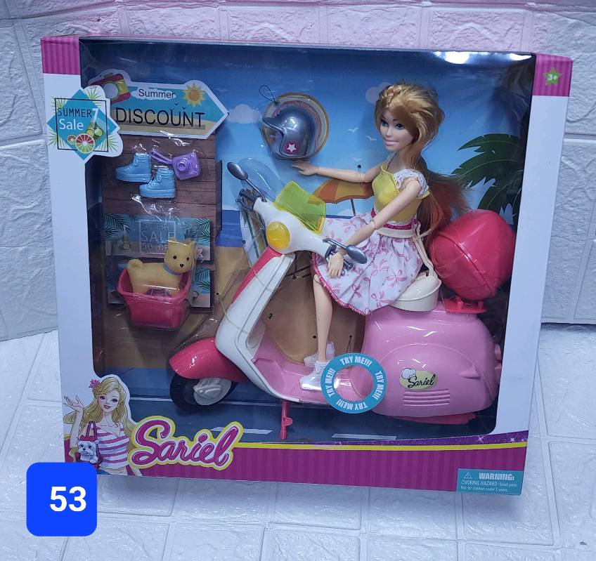 Barbie con top moto precio