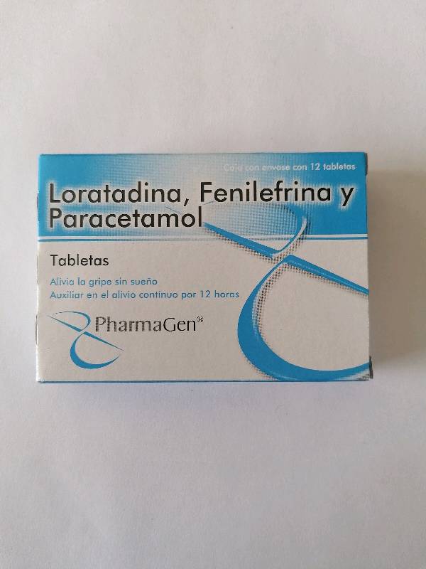 Loratadina, Fenilefrina y Paracetamol tabletas en Ciudad de Mexico