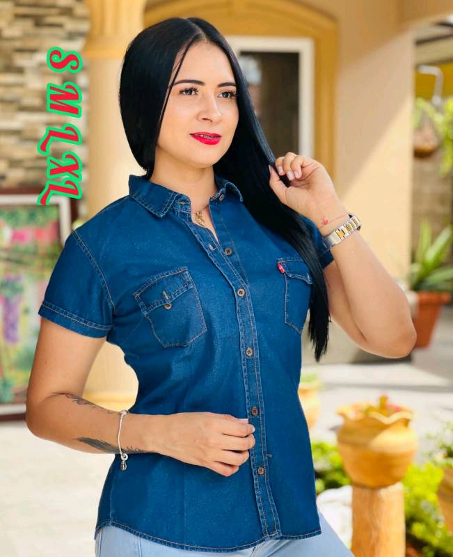 Camisa discount jean dama