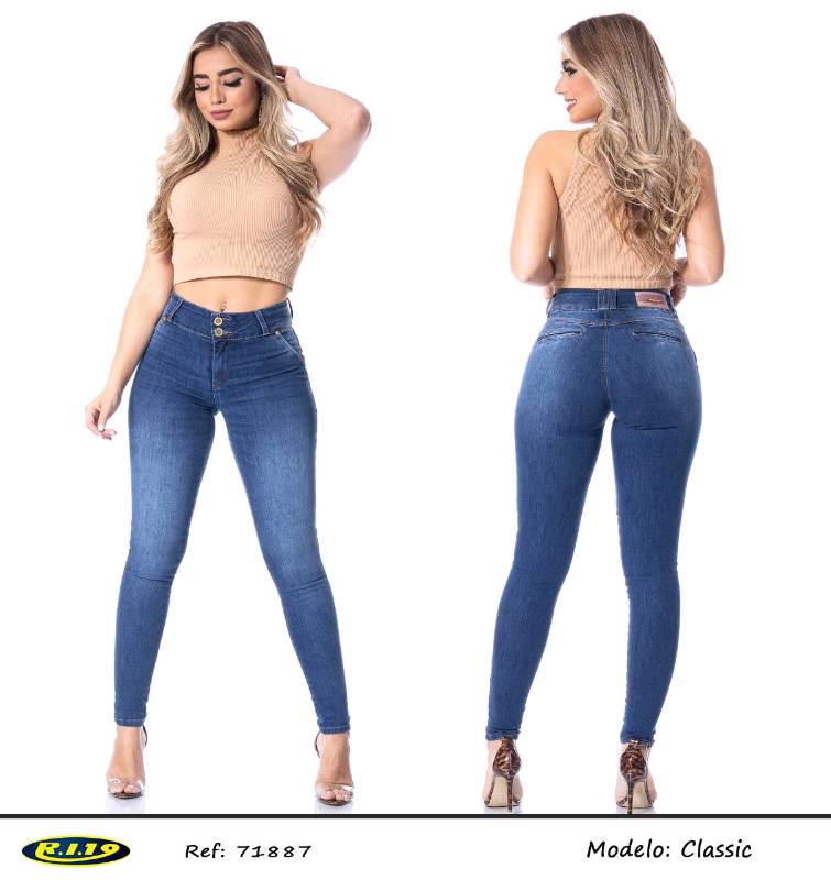 Pantal n Jeans Femenino R.i 19 en Fernando de la Mora