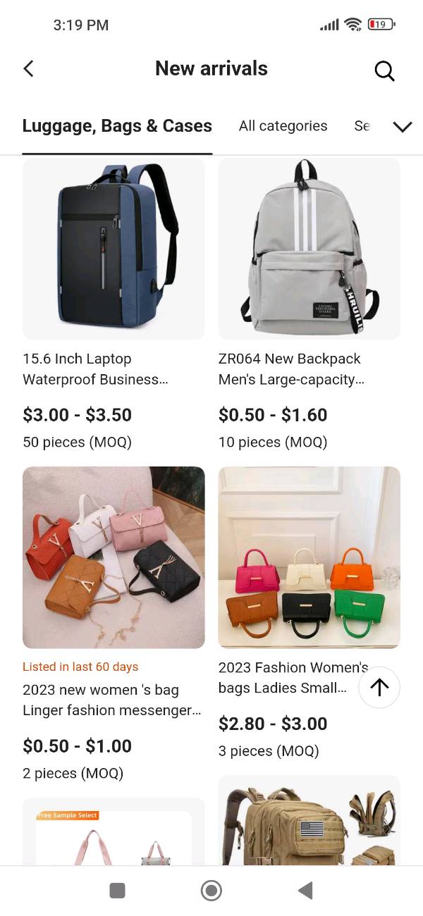 Mochilas fashion store por mayor