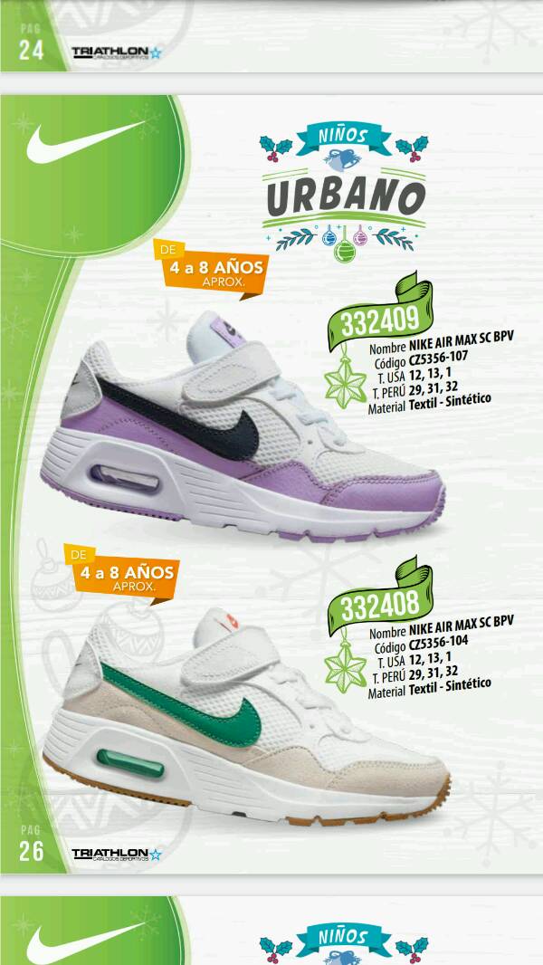 Nike catalogo peru sales