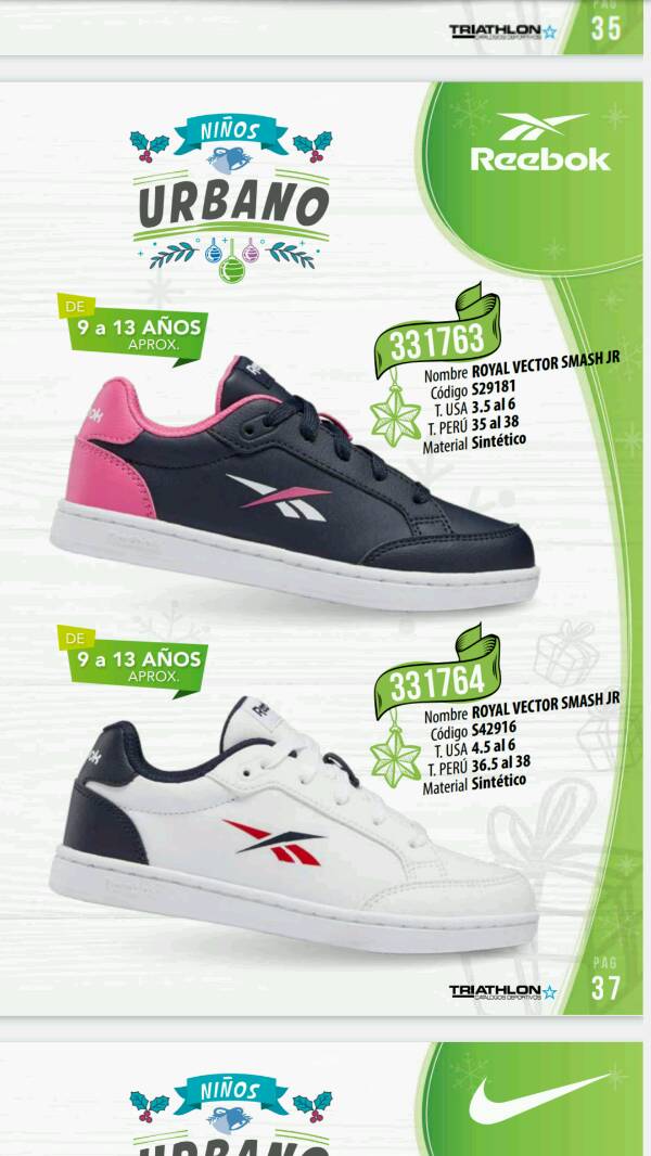 Zapatillas REEBOK PARA NI OS en Lima
