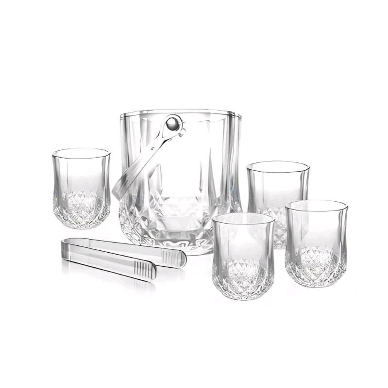 Set 6 Liquorini In Vetro PRISMA - Trasparenti, Diametro 5 Cm, Capacità 50 Ml - Foto 5