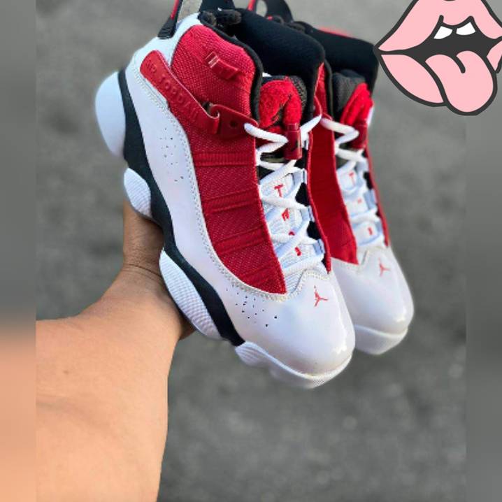 Jordan 6 anillo rojo con blanco sales